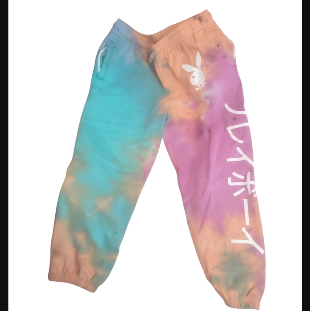 Playboy tie dye sweatpants